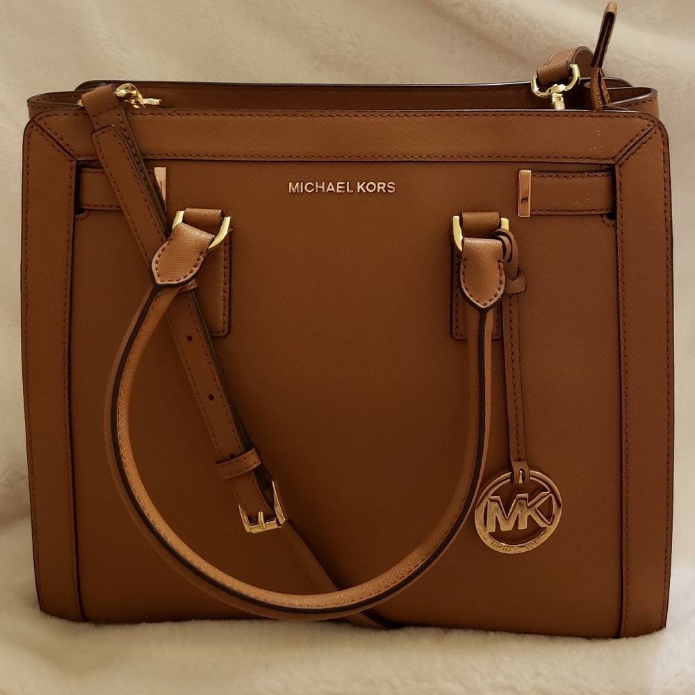 Michael Kors Large Dillon Satchel in Acorn
